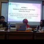 Dr.Nursyamsiah Yunus Tekeng, M.Pd.I : Sebagai Pemateri pada acara Diskusi Publik tentang Kekerasan Seksual