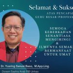 Dr.Yusring Sanusi Baco, SS,. Dikukuhkan Sebagai Guru Besar UNHAS